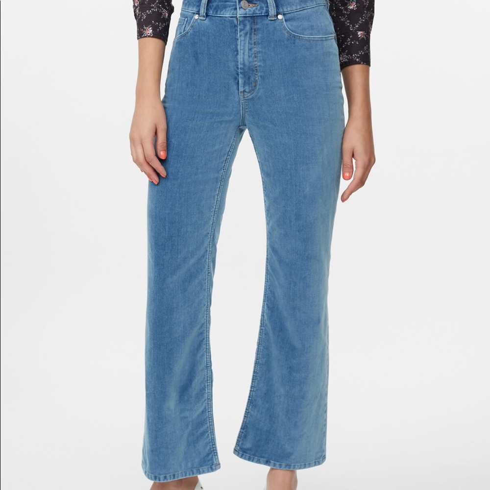 La vie Rebecca Taylor Velvet Bootcut Jeans